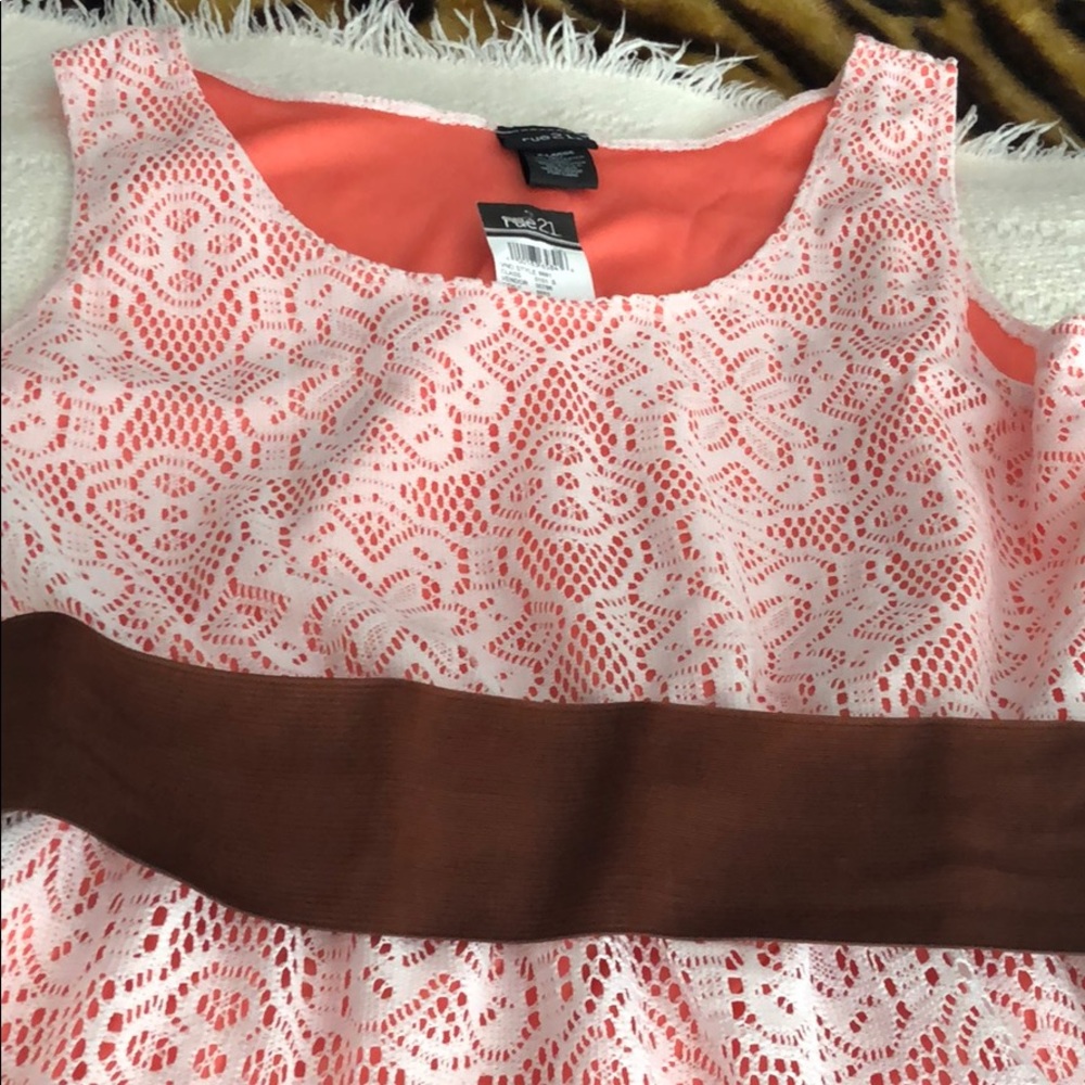 Pink and White Dress